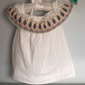 OSHKOSH Off The Shoulder Embroidered Dress